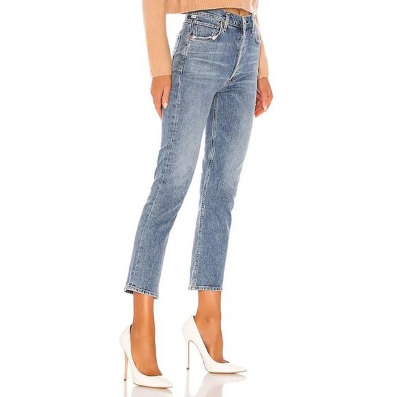 EUC Citizens of Humanity Charlotte High Rise Straight Jeans Taboo Wash Size 27 - Picture 3 of 16